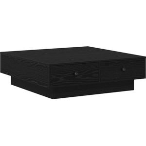 vidaXL - Salontafel - Zwart - Bewerkt Hout