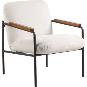 Furnilux - Jara - Lounge Stoel - Wit - Hoogwaardige Bekleding