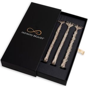 Infinity Braids - Braidies - Set van 3 Clip-in Vlechtjes - Haarklem - Haarclip Dames - Mini Sun Kissed