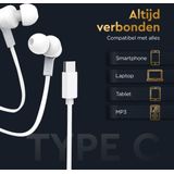 Golden Sound - Bedrade Oordopjes - Wit - USB-C Aansluiting