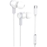 Golden Sound - Bedrade Oordopjes - Wit - USB-C Aansluiting