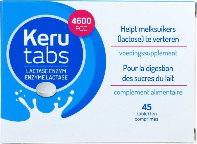 Kerutabs - Lactase Enzym - Tabletten - 4600 FCC - 30 Stuks