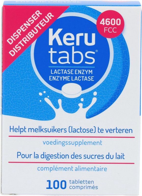 Kerutabs - Lactase Enzym - 4600 FCC Tabletten