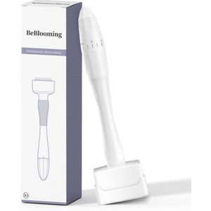 BeBlooming - Dermastamp - Dermarolling - 140 Naalden - Verstelbaar van 0,3MM tot 3MM - Haargroei - Baardgroei