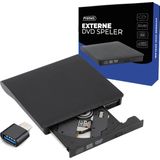 Premes Externe DVD Speler - USB 3.0 - Draagbaar - Geschikt voor Windows en Mac