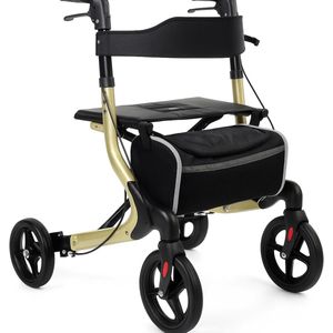 Rollator Plaza Lite Alu - Beige - Lichtgewicht - Anti-lek banden - Soft banden