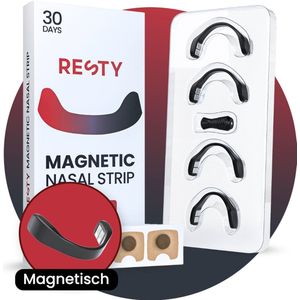 Resty - Magnetische Neusstrips - Herbruikbare Neusspreider - 30 Paar - Zweet- & Huidvriendelijk