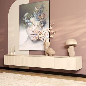 Zwevend tv-meubel Madison 240 cm - zand