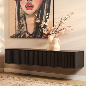 Zwevend tv-meubel Madison cm - zwart
