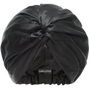 Dore & Rose - Premium Silk Bonnet - Zwart - Haaraccessoire