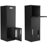 ParcelBuddy - Pakketbrievenbus - Zwart - XXL - Pakketbox Flex - 43 x 38 x 120 cm
