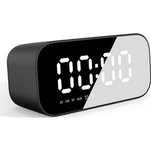 Wekkerradio - Digitale Wekker Slaapkamer - Klokradio - FM Radio - USB Oplaadbare Alarmklok - Zwart