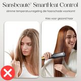 Sansbeauté - Professionele Stijltang - 2 in 1 - Zwart - ION Technologie