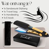Sansbeauté - Professionele Stijltang - 2 in 1 - Zwart - ION Technologie