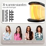 Sansbeauté - Professionele Stijltang - 2 in 1 - Zwart - ION Technologie