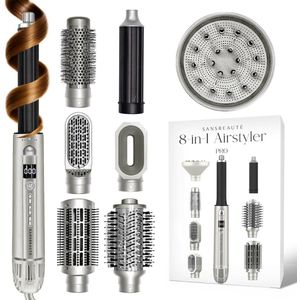 Sansbeauté - 8-in-1 Airstyler - Multistyler - Roterende Fohnborstel