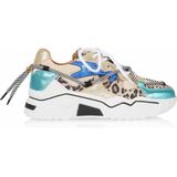DWRS - Jupiter - Sneakers - Zand/Aqua - Leer