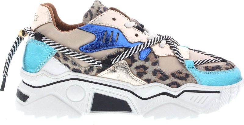 DWRS - Jupiter - Sneakers - Zand/Aqua - Leer