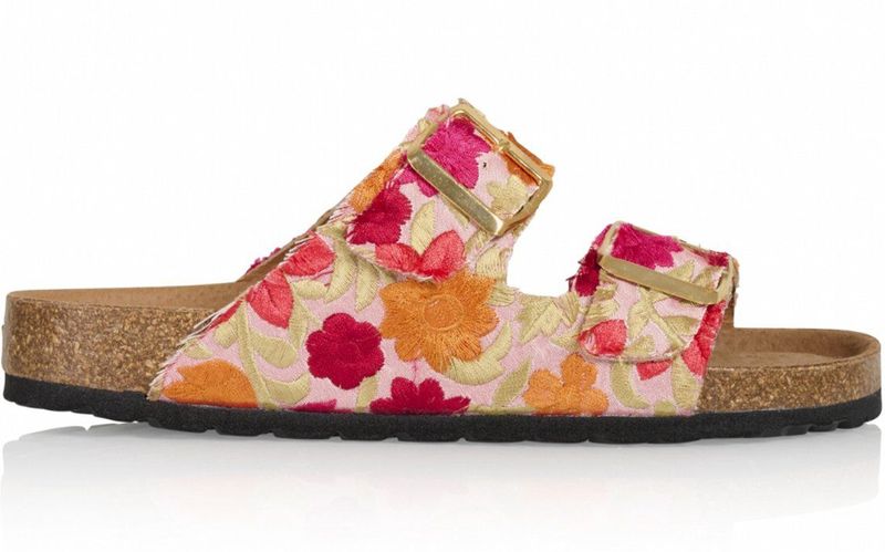 DWRS - Madeira - Slipper - Oranje/Rood - Leer