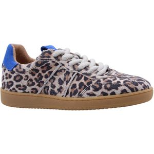 DWRS® Dames Sneaker - Beige - Suéde - Maat 36 -