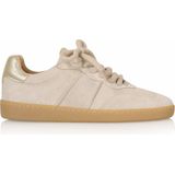 DWRS - POONA - Sneakers - Beige - Suède en Leer, Leren Voering, Uitneembaar Voetbed