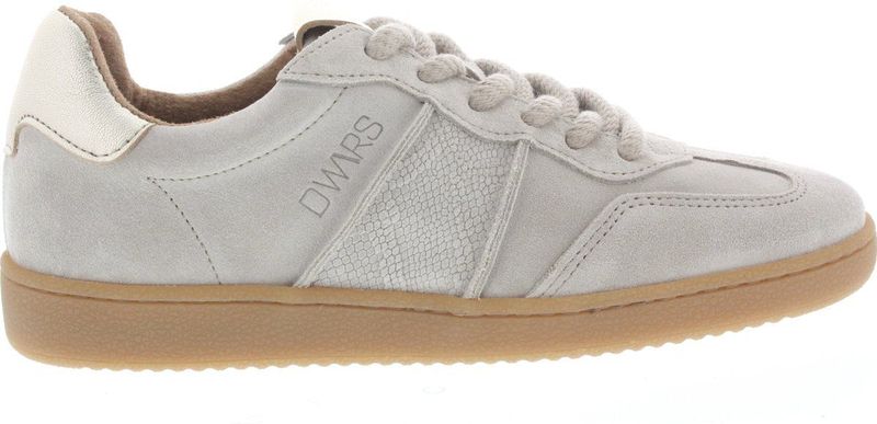DWRS - POONA - Sneakers - Beige - Suède en Leer, Leren Voering, Uitneembaar Voetbed