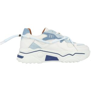 DWRS Sneaker Jupiter - Denim Blauw - Wit