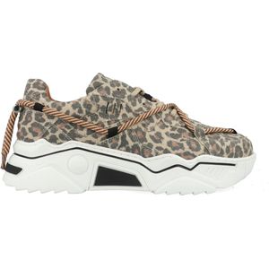 DWRS - Jupiter - Sneakers - Beige - Stof, Leer