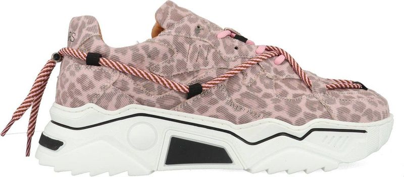 DWRS - Jupiter Denim Leopard - Roze Sneakers