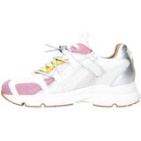 DWRS - Isola - Chunky Leren Sneakers - Roze/Groen