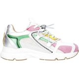 DWRS - Isola - Chunky Leren Sneakers - Roze/Groen