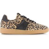DWRS - Poona - Sneakers - Leopard - Zwart - Kunstleer