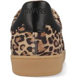 DWRS - Poona - Sneakers - Leopard - Zwart - Kunstleer