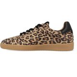 DWRS - Poona - Sneakers - Leopard - Zwart - Kunstleer