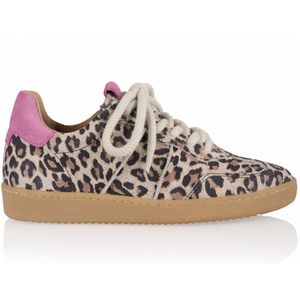 DWRS - POONA - Sneakers - Panterprint - Suède en Leer