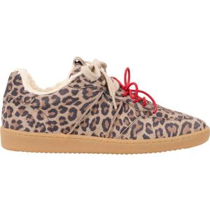 DWRS - CARPI - Sneakers - Beige/Zwart - Gevoerd met Imitatiebont