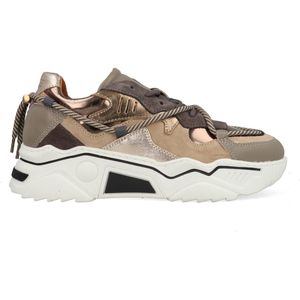 DWRS - Jupiter - Chunky Sneakers - Grijs/Beige - Leren