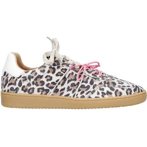 DWRS - POONA - Sneakers - Panterprint - Suède en Leer