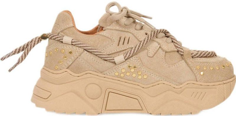 DWRS - Jupiter - Chunky Leren Sneakers - Beige