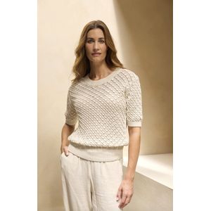 Bloomings Pullover Korte Mouw - Kleur Zand