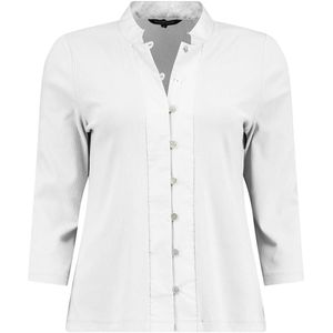 Bloomings Blouse korte mouw SLT411-8710 Ecru