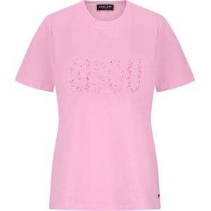 T-Shirt - Bisou - Korte Mouwen - Ronde Hals - 95% Katoen 5% Elastaan
