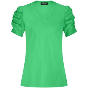 Lady Day - De Toya - T-shirt - Korte Ruches Mouwen - V-hals - Polyamide/Elastaan