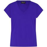 Lady Day - Mira - Shirt - Cobalt Blue - Korte Mouw - V-hals