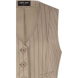 Lady Day - Vest - Beige - Krijtstreep Ontwerp - Polyamide