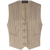 Lady Day - Vest - Beige - Krijtstreep Ontwerp - Polyamide