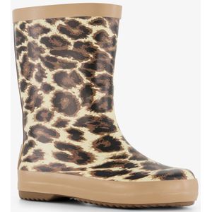 Mountain Peak - Kinder Regenlaarzen - Geel - Luipaardprint - 100% Stof- en Waterdicht