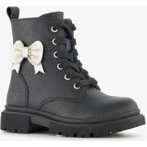 Stap - Veterboots - Zwart - Leren Schoen - Maat 25