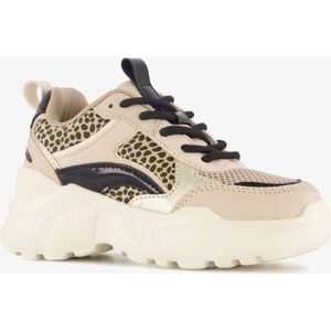 Blue Box - Dad Sneakers - Beige - Panterprint Details