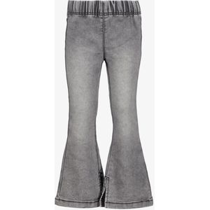 TwoDay meisjes flared tregging met split grijs - Maat 92